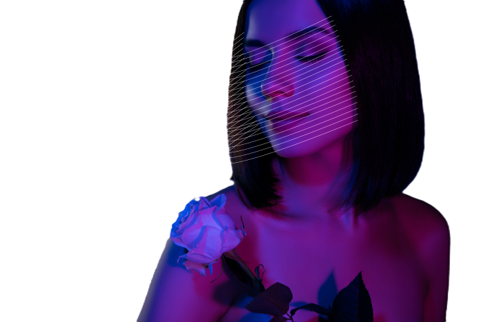 Woman measuring waist